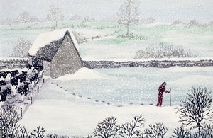 Cotswold Farm in Winter